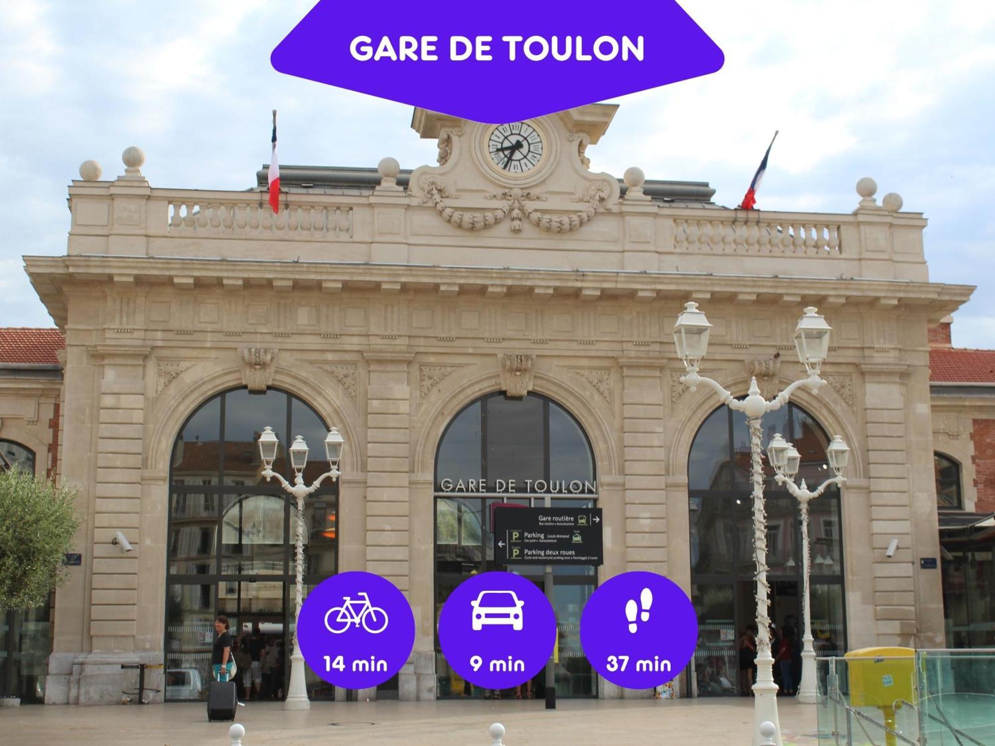 Bao Location - Ideal Pro & Groupe - Calme - Lumineux - Wifi - Terrasse - Jardin - Plage A 2Km - Proche Centre Ville, Gare, Commerces - Parking Prive Toulon Dış mekan fotoğraf